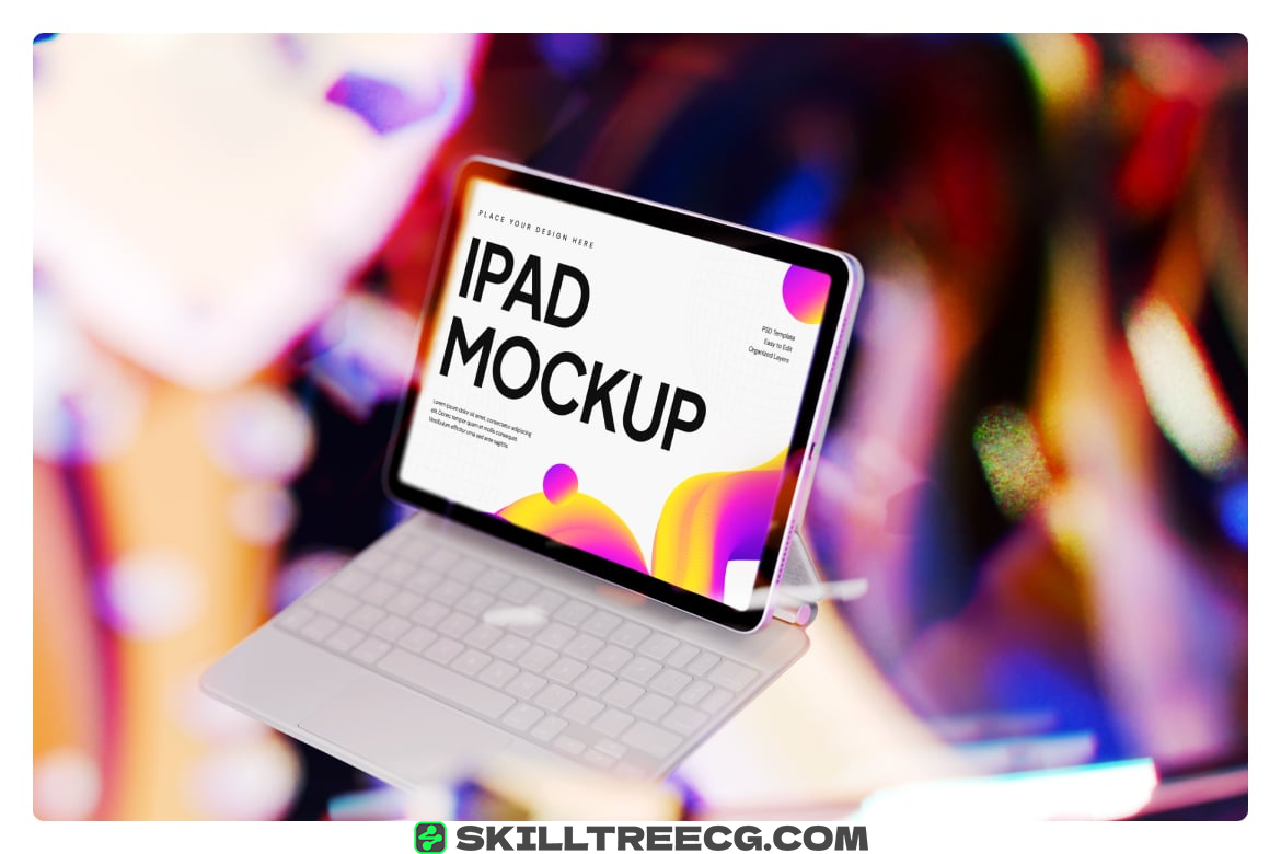 图片[3]-Vibrant Tech iPad Mockup（147464）-技能树